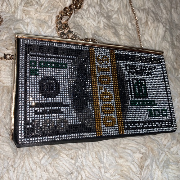 Women’s Swarovski Crystal Money Clutch/Purse - Picture 14 of 16